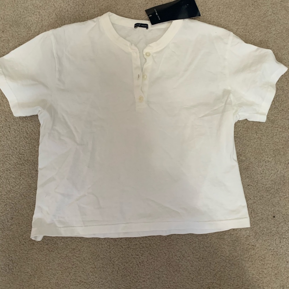Brandy melville tshirt w/ buttons
